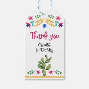 Fiesta Party Vielen Dank, dass Sie Gift Tag Geschenkanhänger