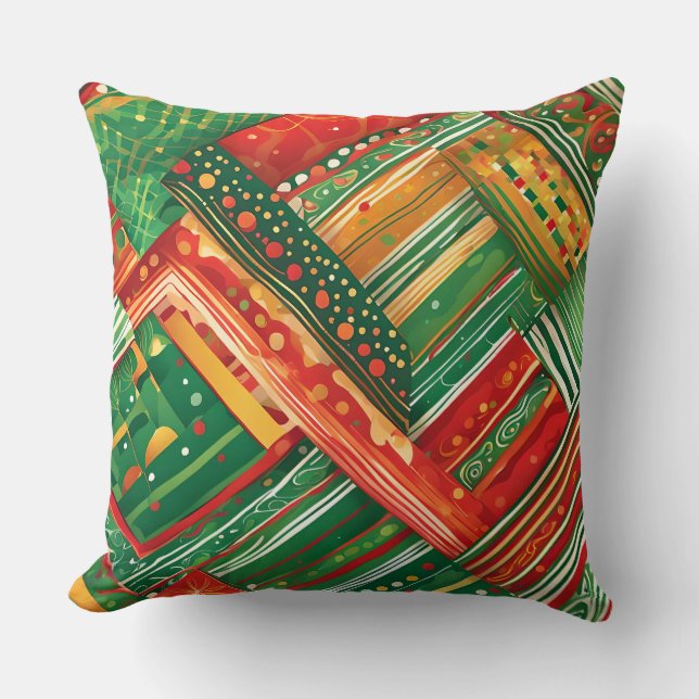 Fiesta-Patchwork-Kissen Kissen (Vorderseite)