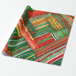 Fiesta-Patchwork-Packpapier Geschenkpapier