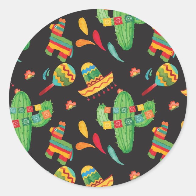 Fiesta Pattern Sticker (Vorderseite)