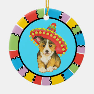 Fiesta Pembroke Welsh Corgi Keramik Ornament