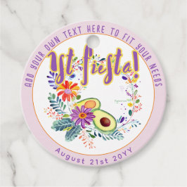 FIESTA Pink Avocado Folkart Blume Custom Geschenkanhänger