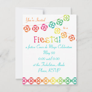 Fiesta Rainbow Einladung