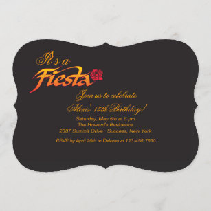 Fiesta-Rosen-Einladung Einladung