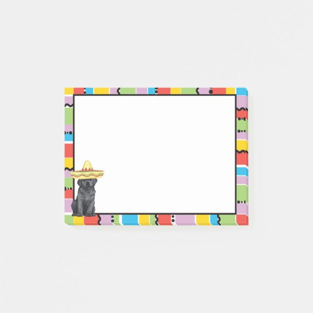 Fiesta Schwarzes Labor Post-it Klebezettel (Vorderseite)