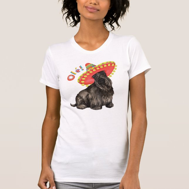 Fiesta Scottish Terrier T-Shirt (Vorderseite)