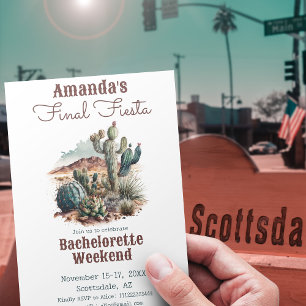 Fiesta Scottsdale Bachelorette Weekend Einladung