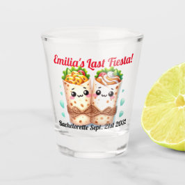 Fiesta Shot Glass Burritos Bachelorette Custom Schnapsglas
