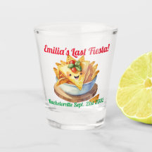 Fiesta Shot Glass Nachos Bachelorette Personalisie
