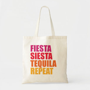 Fiesta, Siesta, Tequila Bachelorette Tragetasche
