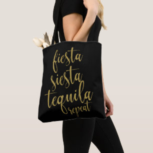 Fiesta Siesta Tequila Repeat Glitter Junggesellinn