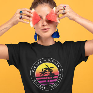 Fiesta Siesta Tequila Repeat Junggesellinnenabschi T-Shirt