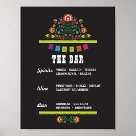 Fiesta Signieren Sie den Bar Party Event Polterabe Poster