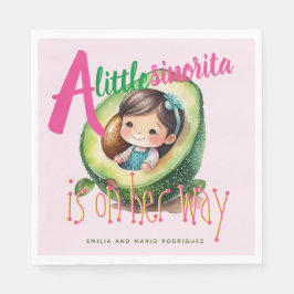 Fiesta Sinorita Baby Girl Dusche Partyware Pink Serviette