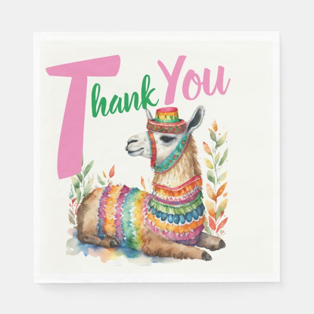 Fiesta Sinorita Baby Girl Duschvorrichtung Partywa Serviette (Vorderseite)