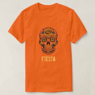 Fiesta Slogan mexikanischer Schädeltag des toten P T-Shirt