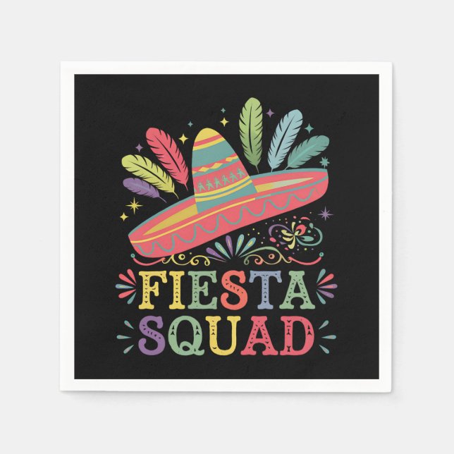 Fiesta Squad Cinco de Mayo Family Matching Serviette (Vorderseite)