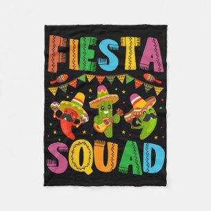 Fiesta Squad Cinco de Mayo für Männer und Kinder Fleecedecke