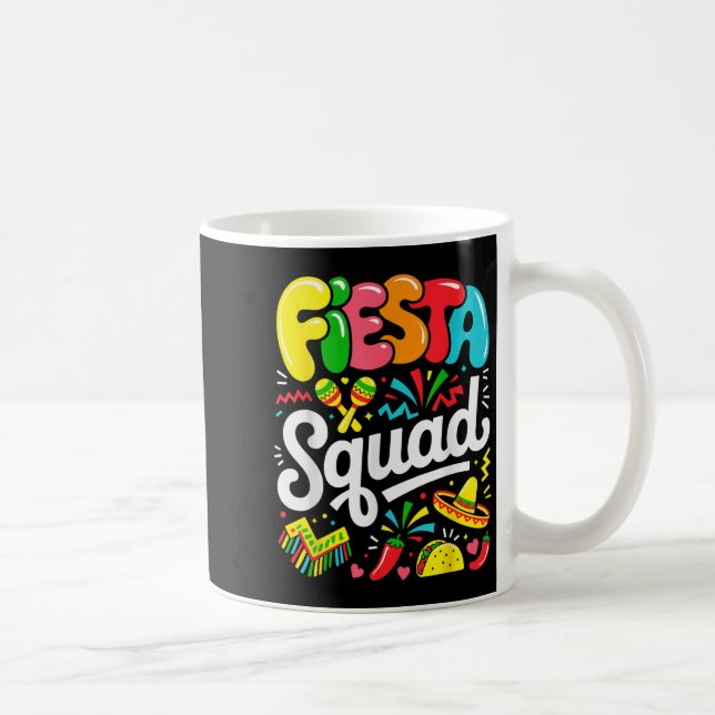 Fiesta Squad Cinco De Mayo Lasse Fiesta Mexican Gi Kaffeetasse (Rechts)