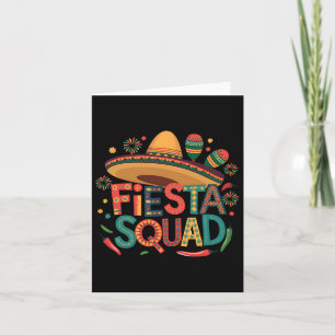 Fiesta Squad Cinco de Mayo Mexican Fiesta für Männ Karte