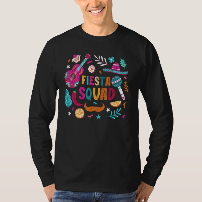 Fiesta Squad Cinco De Mayo Mexican Party Matching  T-Shirt (Vorderseite)