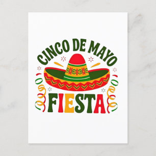 Fiesta Squad Cinco De Mayo Mexican Sombrero Ankündigungspostkarte
