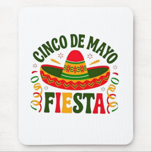 Fiesta Squad Cinco De Mayo Mexican Sombrero Mousepad