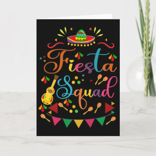 Fiesta Squad Familien-Matching Cinco De Mayo Männe Karte