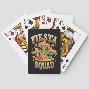 Fiesta Squad Funny Cinco De Mayo Mexikanisches Par Spielkarten