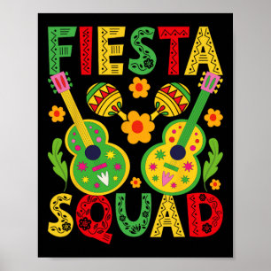 Fiesta Squad Matching Cinco De Mayo Party Poster