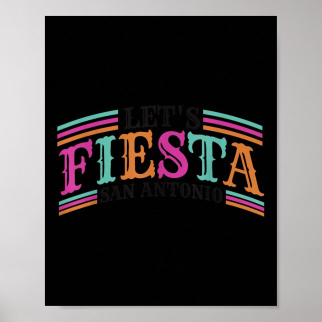 Fiesta Squad San Antonio Texas Cinco De Mayo Lasse Poster (Vorne)