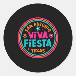 Fiesta Squad San Antonio Texas Cinco De Mayo Lasse Runder Aufkleber