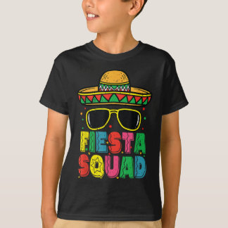 Fiesta Squad Sombrero Cinco De Mayo Mexican Fiesta T-Shirt