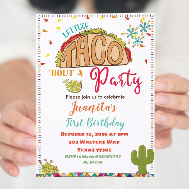 Fiesta Taco Birthday Einladung geschlechtsneutral (Von Creator hochgeladen)
