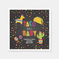 Fiesta Taco Bout a Baby Napkin - Anpassbar
