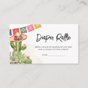 Fiesta Taco 'Bout Baby Duwer Windelwanne Raffel Begleitkarte