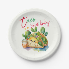 FIESTA Taco 'bout Baby Niedlich Tacos Babydusche Pappteller