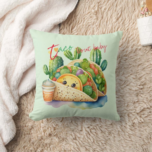Fiesta Taco 'bout Baby Shower Niedlich Fun Modern Kissen (Decke)