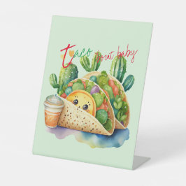 Fiesta Taco 'bout Baby Shower Niedlich Fun Modern Sockelschild