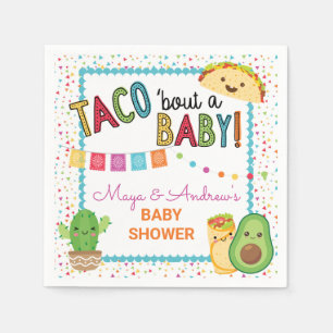 Fiesta Taco Bout Ein Babyduschpapier Napkin Serviette
