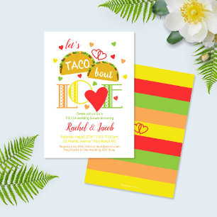 Fiesta Taco Bout Liebe Bridal Dusche Einladung