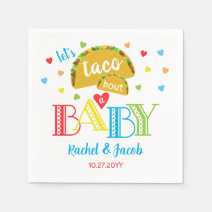 Fiesta Taco Bout Liebe farbenfrohe Babydusche Serviette