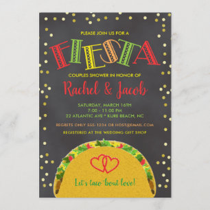 Fiesta Taco Bout Liebe Paare Polterabend Einladung