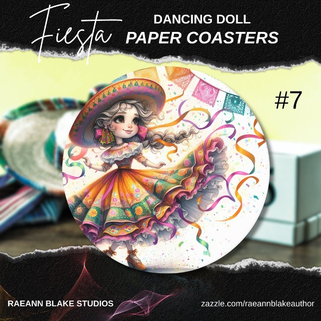 Fiesta Tanzpuppe (#7) Untersetzer aus Papier Sets (Von Creator hochgeladen)