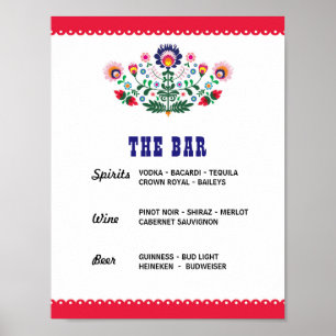 Fiesta-Theken-Party-Event-Schild Engagement-Shower Poster