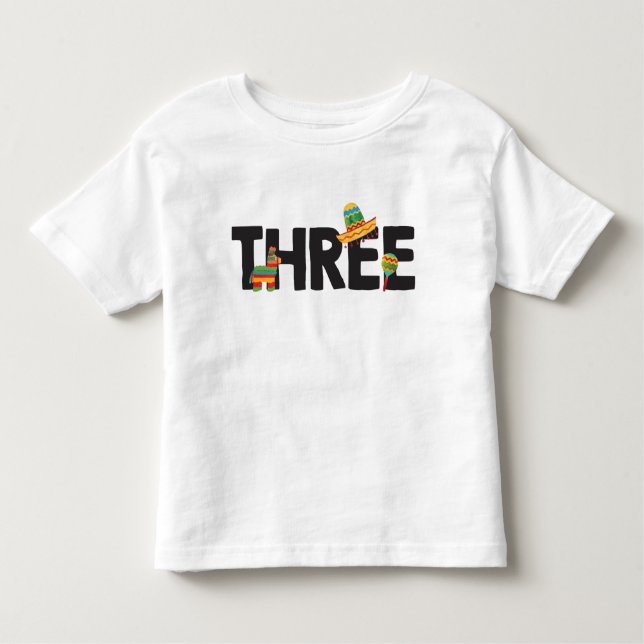 Fiesta Third Birthday Shirt (Vorderseite)
