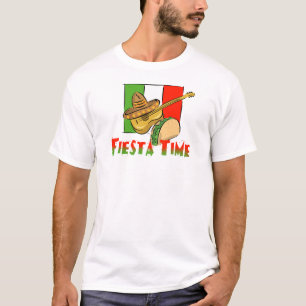 Fiesta Time Taco, Sombrero, Gitarre T-Shirt