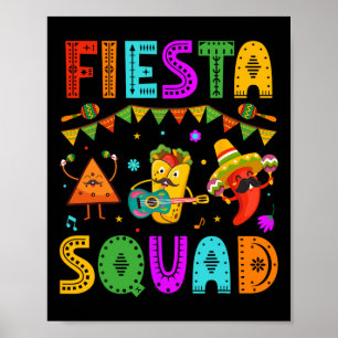Fiesta-Truppe Cinco De Mayo Party Mexikanisches Fe Poster