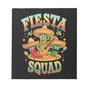 Fiesta-Truppe Lustige Cinco De Mayo Mexikanische P Notizblock