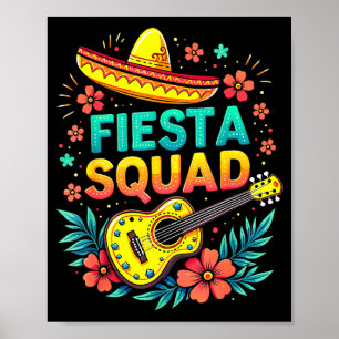 Fiesta-Truppe passendes Cinco-de-Mayo-Mexikanische Poster